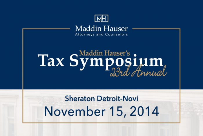 TWENTY-THIRD ANNUAL TAX SYMPOSIUM