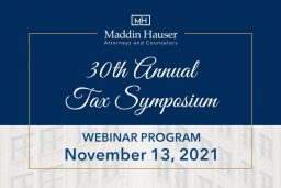 Maddin Hauser's 31st Annual Tax Symposium